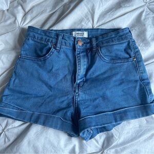 Forever 21 Blue Mini Shorts Size  25